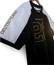 American Football Trikot Deutschland WM 26 Schwarz Weiß Gold Größe XXL 