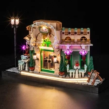 LED Light Kit for Lego 10362 French Café Building Blocks Model Set (Lights Only)