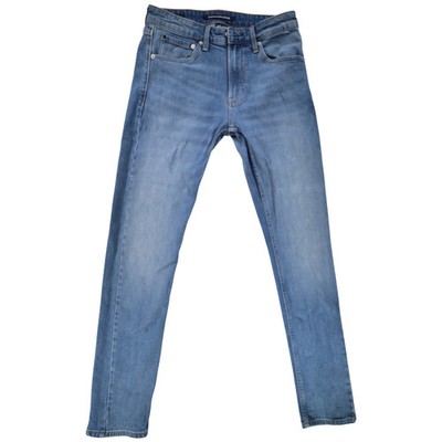 Calvin Klein Herren Jeans Denim Größe 28 Blau W28 L32 Baumwollmischung Skinny Fit