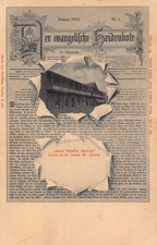 B588 Newspaper Cover Accra Ghana Evangelische Heidenbote Basel Factory postcard