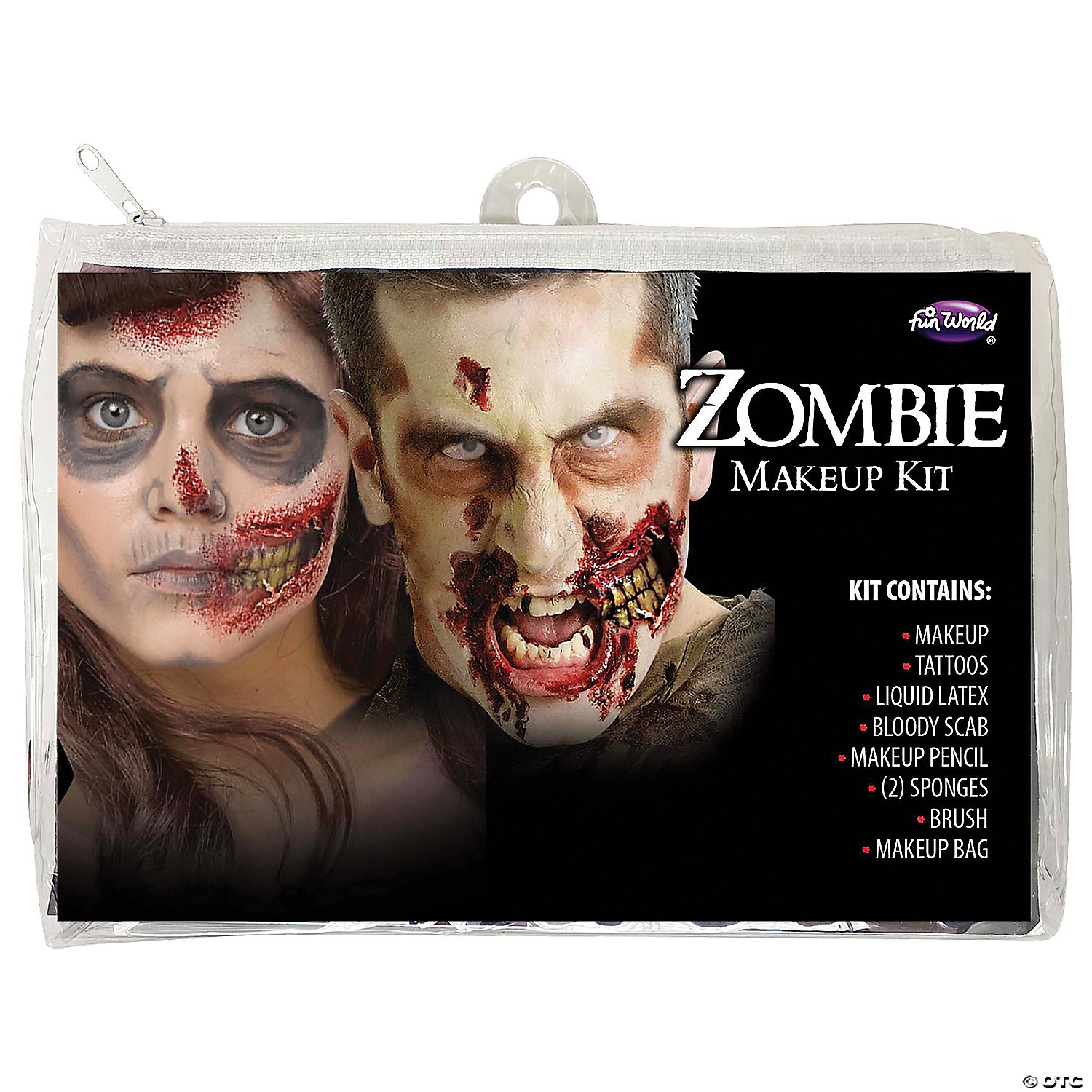 Kit Zombie Bolsa Maquillaje Cremallera