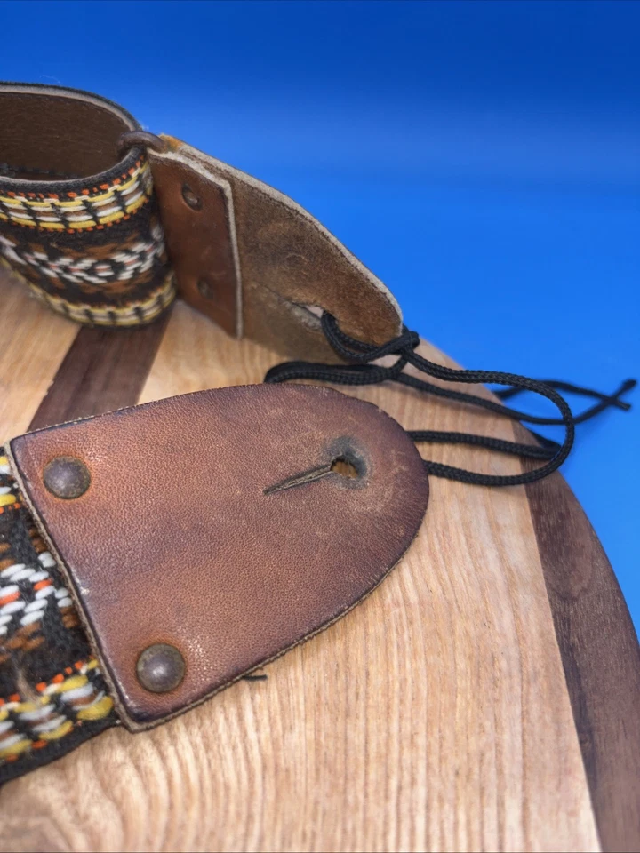 Винтажный гитарный ремень 1960-х 1970-х Gibson Les Paul SG Firebird - Изображение 4 из 4