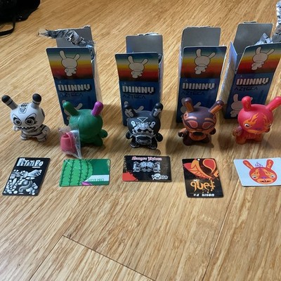kidrobot DUNNY AZTECA SERIES 1 LOT OF 5 ARTEMIO WATERING CAN HULA 666 CHASE