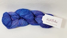 Knit Picks Hawthorne Fingering #1 Sock Wool Yarn 357 Yards Goose Hollow Blue