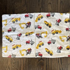Boy Zone Twin Full Sheet Set - Bull DozerConstruction Dump Truck - 100 Cotton