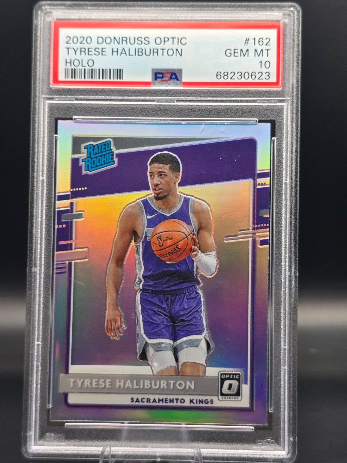2020-21 Panini Donruss Optic Holo #162 Tyrese Haliburton RC🔥PSA 10🔥