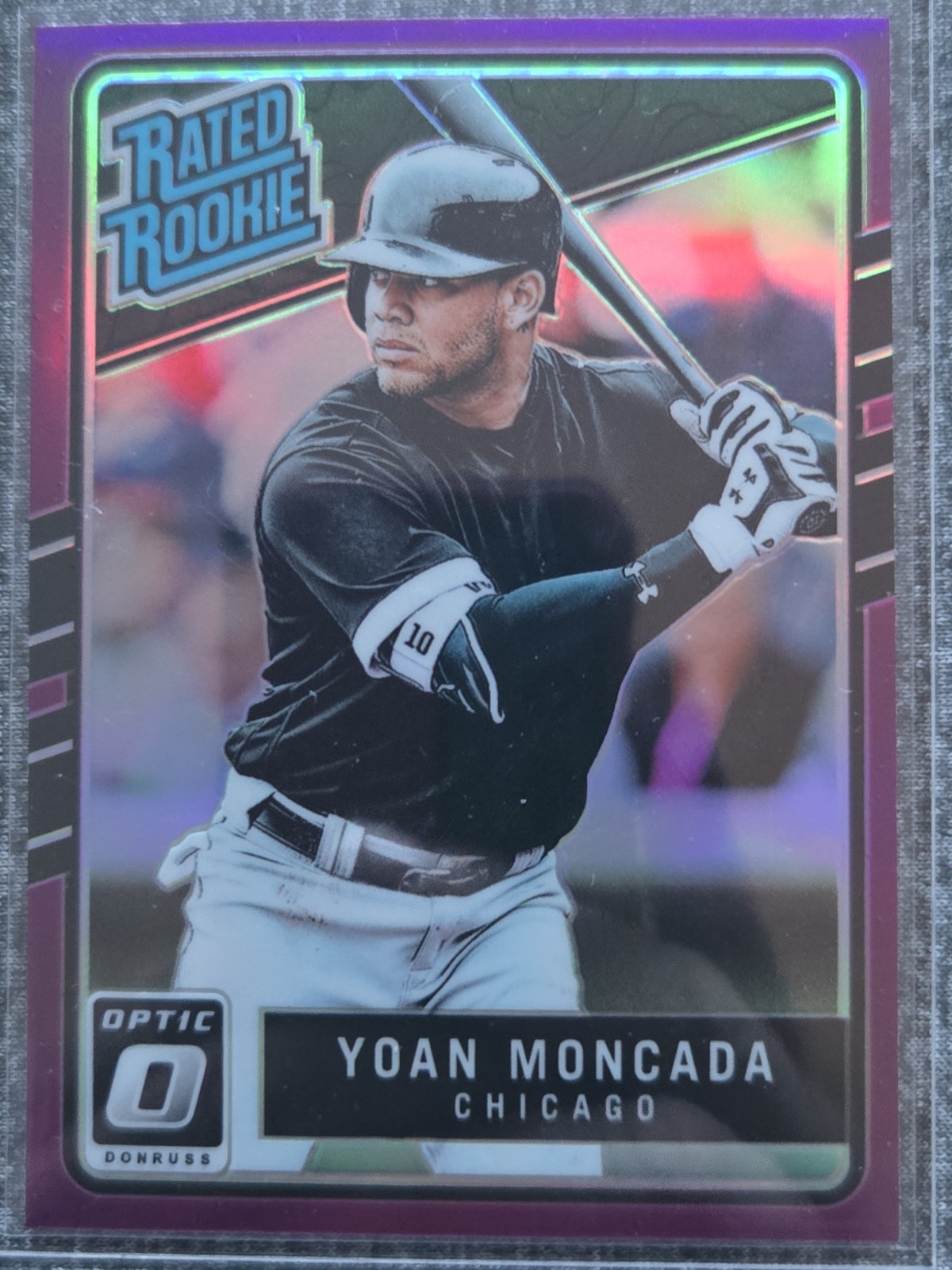 2017 Panini Donruss Optic Purple Prizm Yoan Moncada RC #31 Chicago