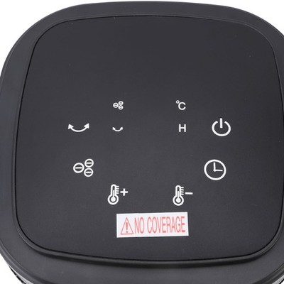 US Plug 110V Desk Heater 1500W 5s Fast Heating 70° Oscillating 1 12h Timer Remot
