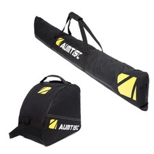 AUMTISC Ski Bags Padded 2 Piece Ski and Boot Bag Combo for Air Travel, Yellow