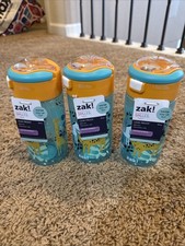 Three Zak Leak-Proof BPA-Free Zoo Animals, Kids Water Bottles 18 oz