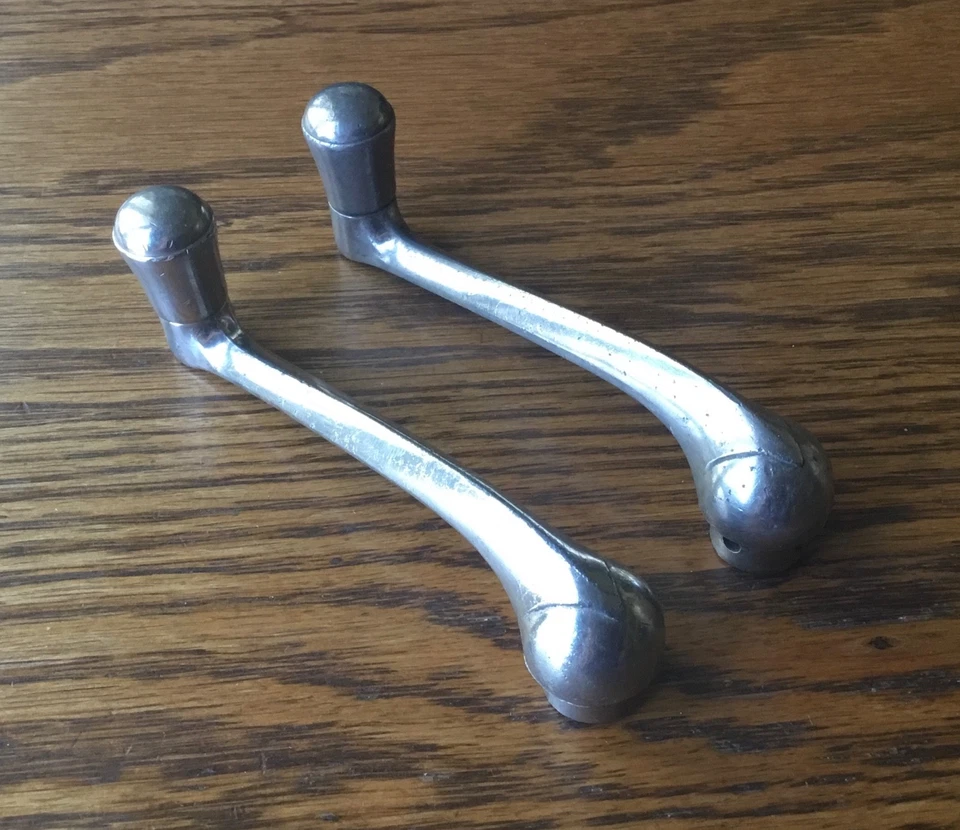 Manijas de manivela de ventana Ford años 30 interior de colección- Foto 4 de 4