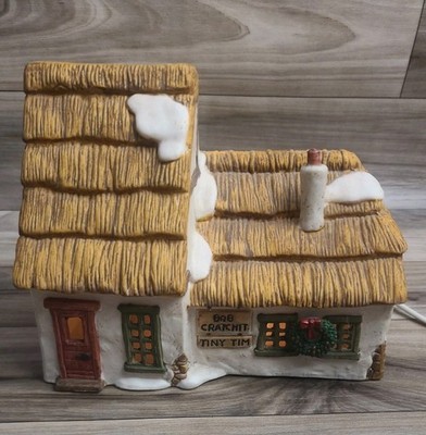 Dept 56 Bob Cratchit And Tiny Tim Cottage A Christmas Carol Retired 1986 No Box