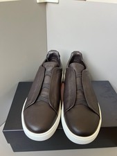 Triple Stitch Secondskin Zegna Sneaker Brown