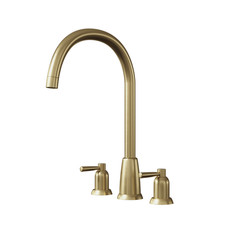 Flode Cuthbert Classic 3-Hole Kitchen Mixer Tap Brushed Brass