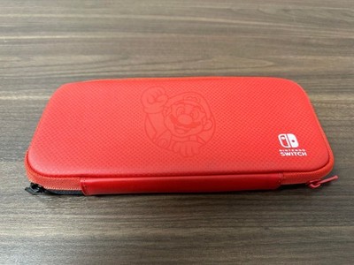 Nintendo Switch Lite Two Toned Red And Black Case With Mario And