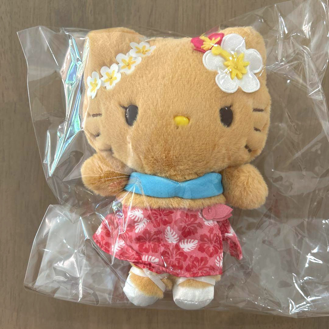 Tanned Hello Kitty Plush Mascot Keychain Sanrio Tokonatsu Vacation