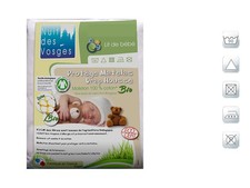 Protège matelas bébé absorbant coton bio natura 60x120