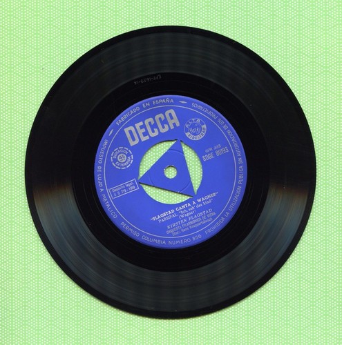 KIRSTEN FLAGSTAD / Vienna Philarmonic DECCA SDGE 80193 Press. Spain 1959 EP VG+ - Bild 5 von 5