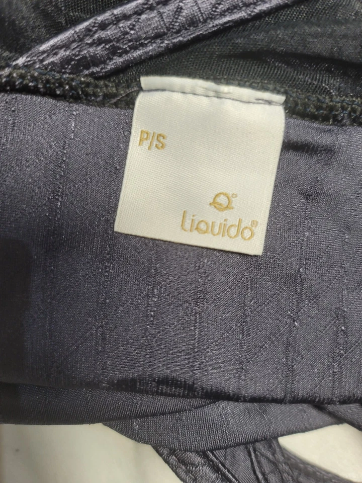 Camiseta sin mangas deportiva Liquido para mujer gris pequeño gimnasio Foto 4 de 4