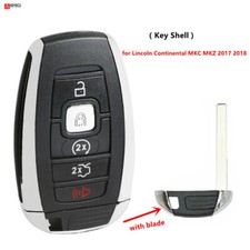 Remote Control Car Key Shell Case Fob For Lincoln Continental Mkc Mkz 2017-2020