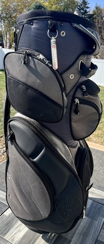Wilson Python Cart Bag Black Gray and Navy Blue WITH EXTRAS Lot see Description - Picture 4 of 11