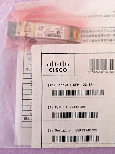 2 x CISCO SFP+ Transceiver-Modul 10 Gigabit Ethernet SFP-10G-SR - Bild 2 von 2