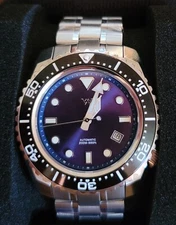 Welly Merck 44MM Blue Dial WM175 Miyota 8215. US Shipper 