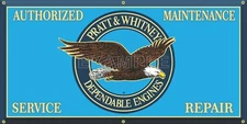 PRATT AND WHITNEY ENGINES AIRCRAFT AIRPLANE DEALER SIGN REMAKE BANNER OPTIONS