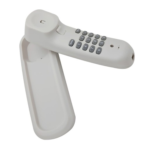 Wall Mountable Corded Telephone Desktop House Phone Seniors Caller Big Button - Zdjęcie 3 z 9