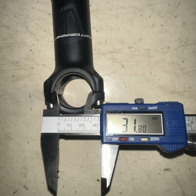 Potence VTT Tige de vélo Tige Route 31.8mm VTT Guidon 7 degrés 45/55/65