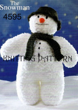 The Snowman toy Knitting Pattern New Copy! 