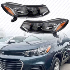 For 2017 2022 Chevrolet Trax Halogen Headlamp Assembly Driver Passenger Set 2pcs