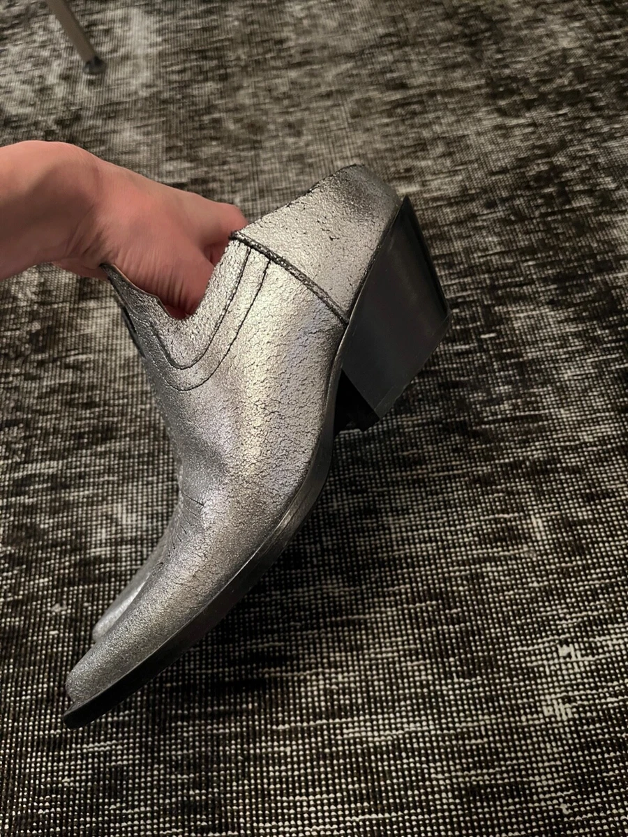 Margiela Silver Western Boots Mules 38 eBay