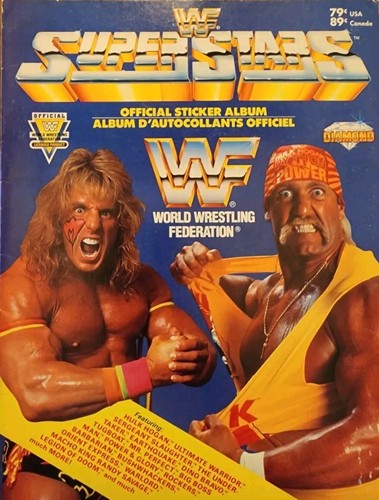Diamond WWF SuperStars 1991 Official Sticker Album Hulk Hogan Ultimate Warrior