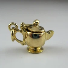 Sterling Silver TEAPOT Charm for Bracelet MINI Tea Lover Gift PENDANT Miniature