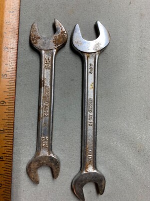 Gedore India No. 12 Wrench Set - 3/4-5/8, 11/16-19/32  two wrenches - one money