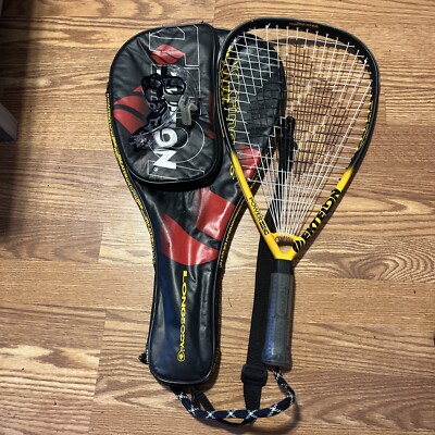 Ektelon Wall Beater Power Ring Pro  Long Body 1040 Raquet With Case And Glasses