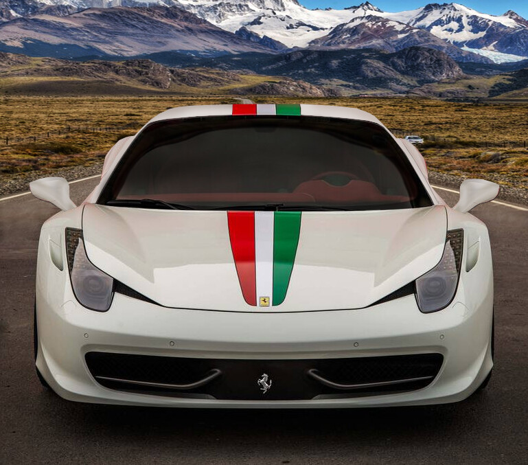 2 x Pegatina Sticker 3d ferrari gross Official decal 84 x 52mm adhesivo