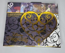 Disney Princess 12 Days of Socks Women's Shoe Size 4-10- New In Box