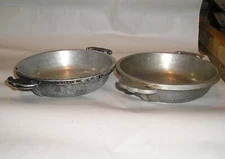 Vintage Guardian Service Ware Aluminum Individual Servers - 6 3/4” x 1 1/2" Deep