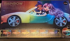 Rainbow High Color Change Car Convertible Vehicle, 8-In-1 Light-Up, Brand New!