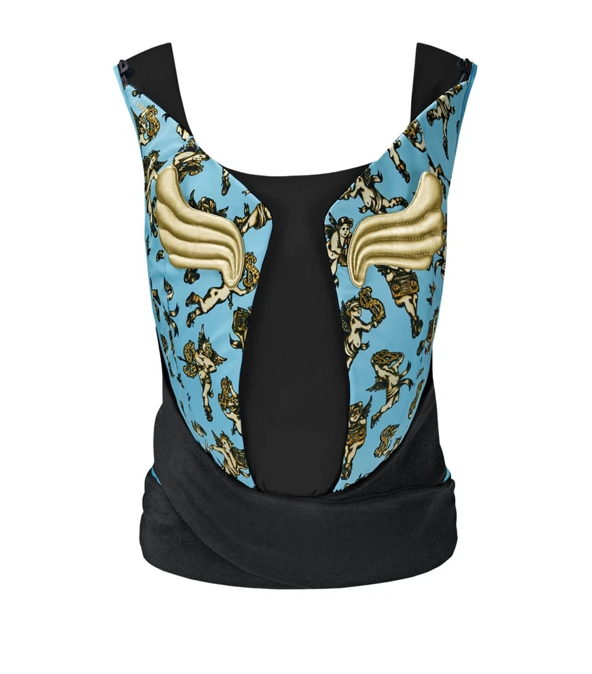 CYBEX Yema Tie Baby Carrier by Jeremy Scott - Cherub Blue - NUOVO - Immagine 2 di 4