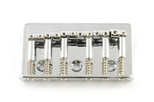 NEW - Non-Tremolo, Top Loading Guitar Bridge - CHROME