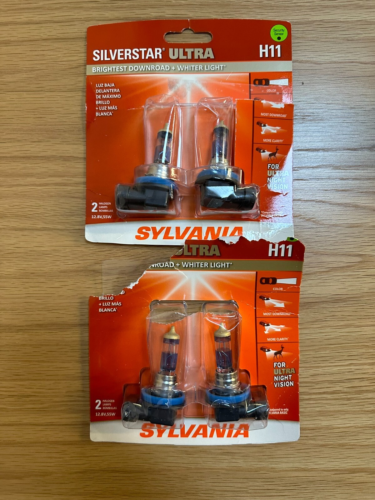 Sylvania H11 SilverStar ULTRA  Headlight (2) Pairs, (4) Bulbs