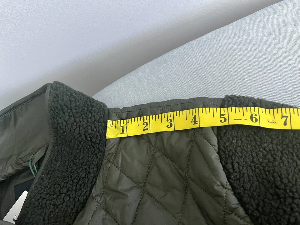 NWT Barbour Womens Aspen Plus Size Fleece Faux Fur Jacket Green Size 1X - Image 4 of 4