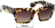 SFx Replacement Sunglass Lenses fits Prada SPR 28P - 51mm Wide