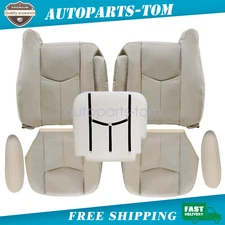 Driver / Passenger Bottom / Top Seat Cover For 2003-2006 Chevy Tahoe Light Tan