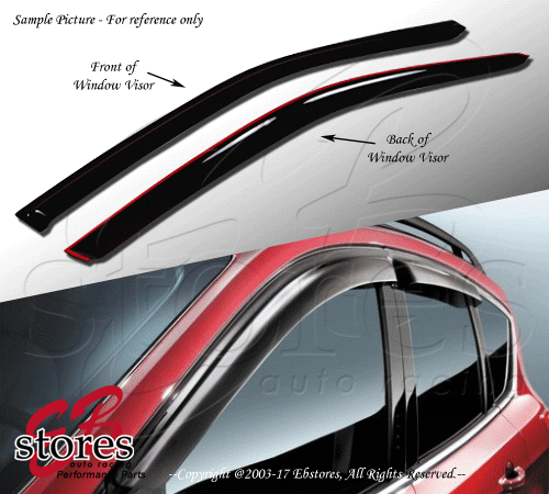 For 2008-2012 Honda Accord Coupe Smoke Window Visor Rain Guard 2pcs Set - Picture 1 of 5