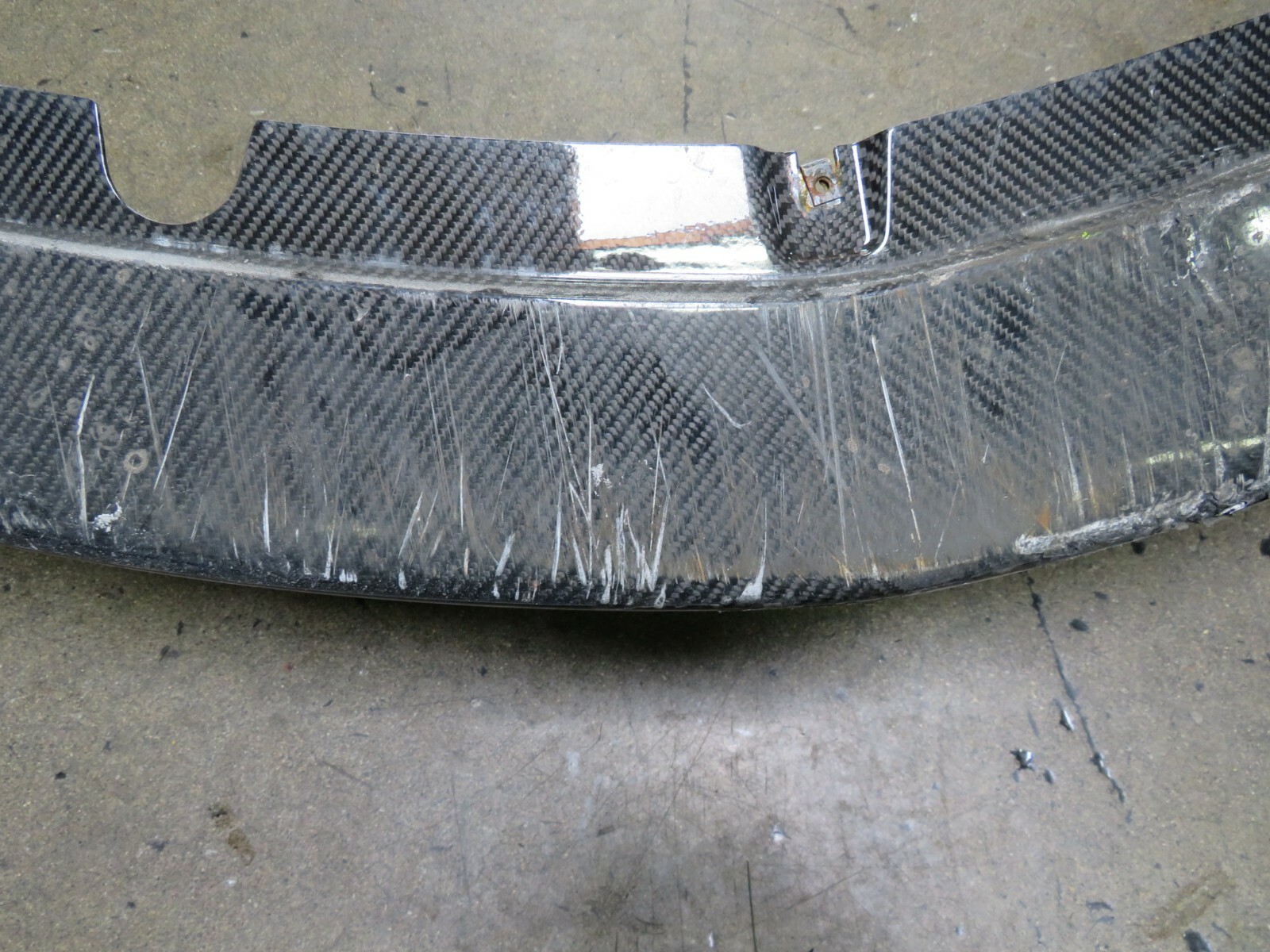 Mclaren 600LT, Front Bumper, Lower Section, Carbon Fiber, Used, Dmg, 13AB599RP