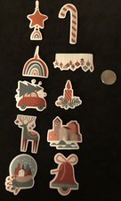 Scrapbook Stickers - Water Bottle Lot of 10 Christmas Stickers.